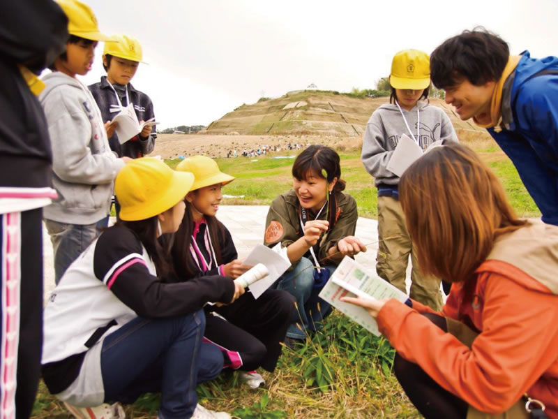 新しくつくられる公園で「再生の森づくり」